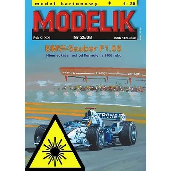 Dřevěná hračka Formule BMW - Sauber F1.06 - Laserové doplňky - kostra, díly kol