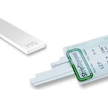 Plastový profil čtvercový, 0,75x0,75mm, délka 350mm