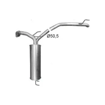 Zadní díl výfuku Výfuk - EDEX zadní tlumič - díl výfuku HONDA Civic 9 (od 2012) 1.8i VTEC (E09.225)