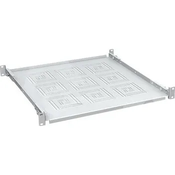 Rozvaděč Solarix Police 19" 1U 450mm pevná RAL 7035 úchyt na přední i zadní lišty UP-14-G