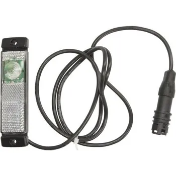 Poziční světlo Hella LED s odrazkou, bílé, 24V s konektorem