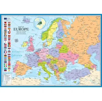 Puzzle Puzzle EUROGRAPHICS mapa Evropy 1000 dílků