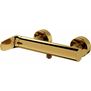 Vodovodní baterie CERSANIT 3D Baterie Cersanit Inverto sprchová nástěnná, bez příslušenství, zlatá / zlatá páka, S951-292 S951-292