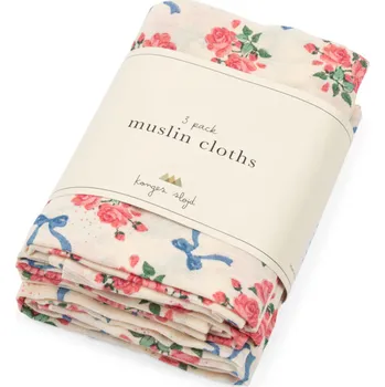 Plena KONGES SLOJD Mušelínová plena 3 ks - BELLA ROSITA