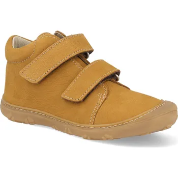 Barefoot dětské kotníkové boty Ricosta - Pepino Chrisy M mustard hnědé Velikost: 21