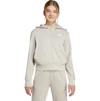 Chlapecká mikina Dětská mikina adidas béžová barva, s kapucí, vzorovaná, KC5419 80X, vel. 170