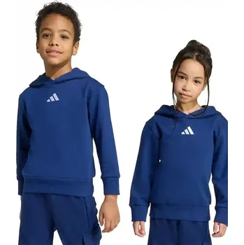 Chlapecká mikina Dětská mikina adidas tmavomodrá barva, s kapucí, s aplikací, JM0875 59X, vel. 110