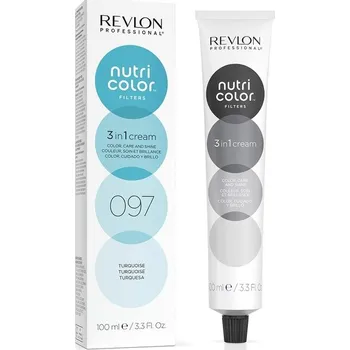 Barva na vlasy Revlon Professional - Nutri Color 3 in 1 Cream Nr. 097 Tónování vlasů 100 ml Černá unisex