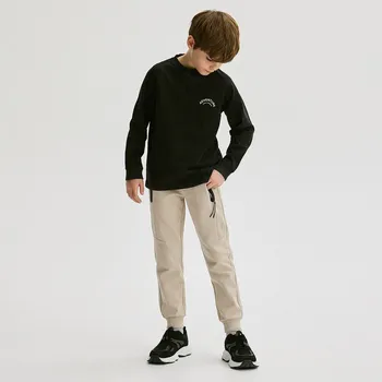 Reserved - Bavlněné jogger kalhoty - béžová - ZI215-08X - ZI215-08X-146-2