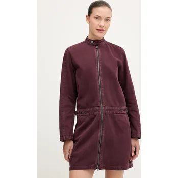 Dámské šaty Džínové šaty G-Star Moto mini vínová barva, mini, D27009-E078 D27009.E078 93X, vel. XS