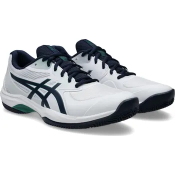 Pánská tenisová obuv Pánské tenisové boty Asics GAME FF CLAY/OC bílé 1041A490-102 - EUR 45 | UK 10 | US 11