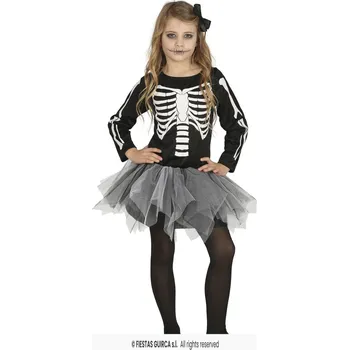 Karnevalový kostým Dětský kostým kostlivec tutu M (7-9 let)