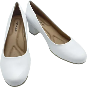 Dámské lodičky PICCADILLY - Dámské lodičky LAURA 110072-3267, bílé Velikost: 40