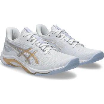 Dámská sálová obuv Dámské sálové boty Asics NETBURNER BALLISTIC FF 4 W bílé 1052A083-102 - EUR 41,5 | UK 7,5 | US 9,5
