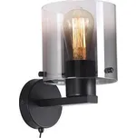 Searchlight 88912-1BK - Nástěnné svítidlo SWEDEN 1xE27/60W/230V černá/kouřová