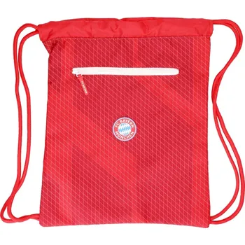 Sportovní vak FC BAYERN MNICHOV Sportovní vak FC Bayern Mnichov, červený, s kapsou na zip