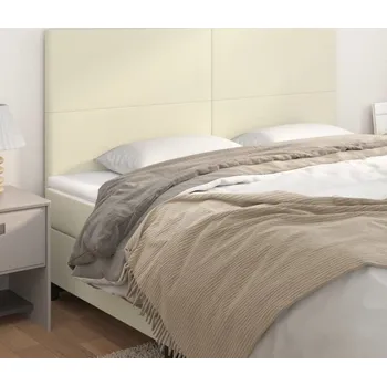 vidaXL Čelo postele 160x5x118/128 cm umělá kůže [3116152] Barva: krémová