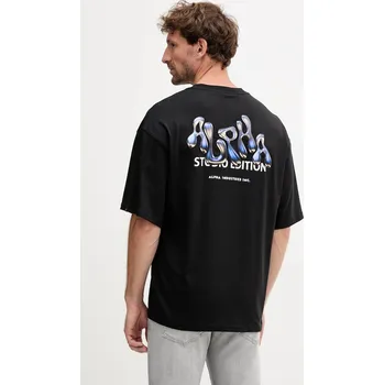 Bavlněné tričko Alpha Industries 156553.03 černá 99D, vel. XL