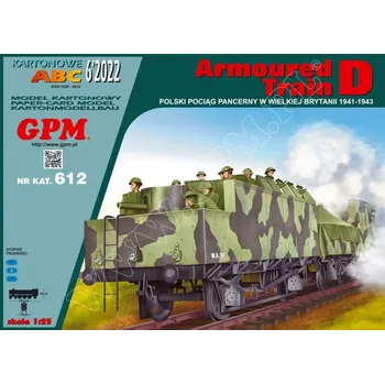 Plastikový model Polský obrněný vlak typ D