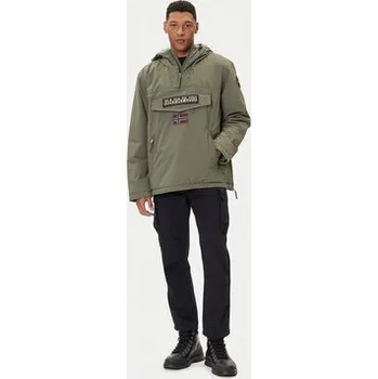 Pánská větrovka Napapijri Bunda anorak Rainforest Pocket 2 NP0A4GMD Zelená Regular Fit 3XL