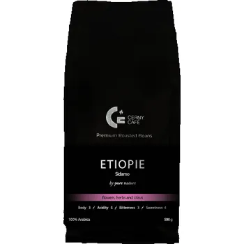 Káva Eurona ETIOPIE Sidamo CC Cerny café 500 g (Dopřejte si šálek plný chutí, který Vás zahřeje!)