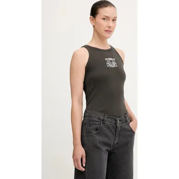 Bavlněný top Levi's šedá barva, 003QP 90X, vel. L