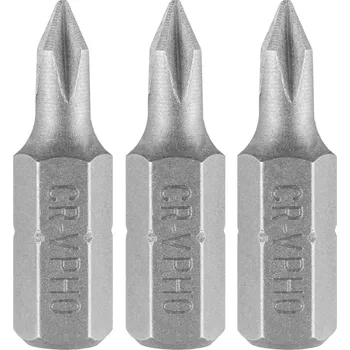 Bit Graphite Bity PH0 x 25 mm, 3 ks