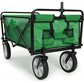 Zahradní vozík Skládací vozík zelený