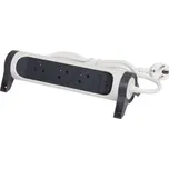 Legrand prodlužovací kabel 1,5 m / 3 zásuvky / s vypínačem / bílá-černá / PVC / 1 mm2