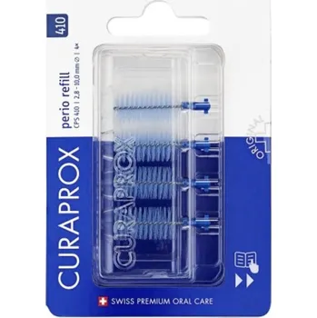 Dentální hygiena Curaprox CPS 410 perio refill mezizubní kartáčky, tmavě modré, 4 ks