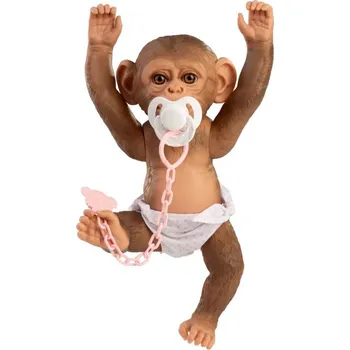 Dětské zboží RAPPA Guca 992 REBORN OPIČKA - miminko s celovinylovým tělem 32 cm
