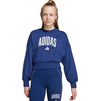 Chlapecká mikina Dětská mikina adidas JM1535 námořnická modř 59X, vel. 152