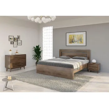 Postel FMP Lignum Laiva II postel s přední výplní u nohou k zemi - buk průběžný Moření: přírodní olej, Výška bočnice: 50 cm, Rozměr: 140 x 200 cm