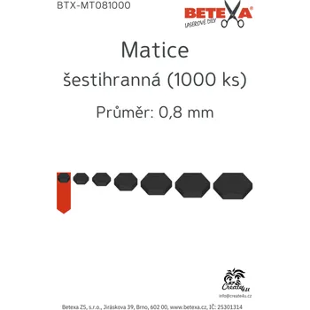 Dóza na potraviny Matice šestihranná, 0,8mm, 1000ks