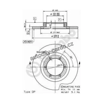 Brzdový kotouč Brzdový kotouč BREMBO 08.7223.10