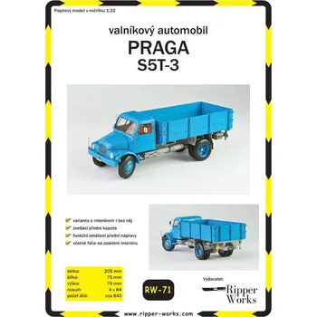 Plastikový model Praga S5T-3 krátký valník