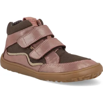 Barefoot kotníkové boty Froddo - Autumn Tex Pink/gold růžové Velikost: 33