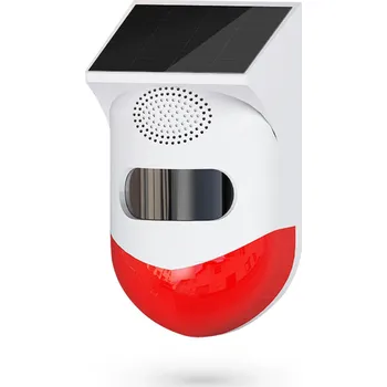 Sada domovního alarmu Tuya solární WIFI alarm CT80WR siréna proti krádeži