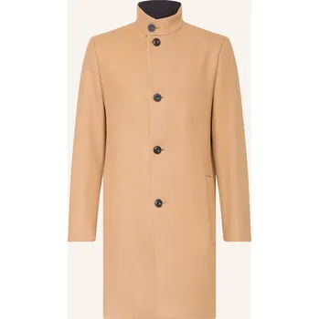 Pánský zimní kabát Hugo Pánský Vlněný Kabát Mintrax, béžová, 48