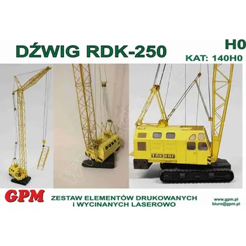Plastikový model RDK-250 jeřáb