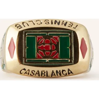 Prsten Casablanca Pánský Prsten Tennis Club, zlatá, one size