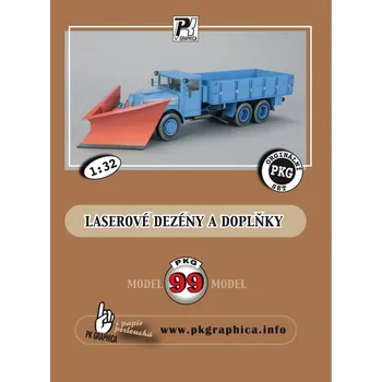 autíčko Tatra 111 valník se sněhovou radlicí - Laserové doplňky - dezény, detaily