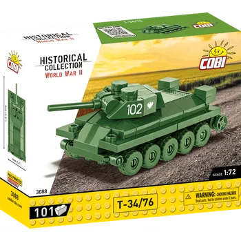 Hračka Mini Tanky - T34/76 WW II - Plastová stavebnice COBI