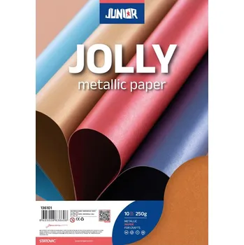 Dekorační papír A4 10 ks Metalic měděný 250 g