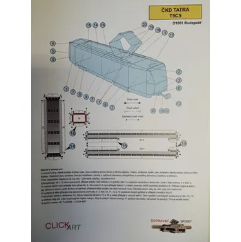 Papírový model Tramvaj ČKD Tatra T5C5 - Budapešť