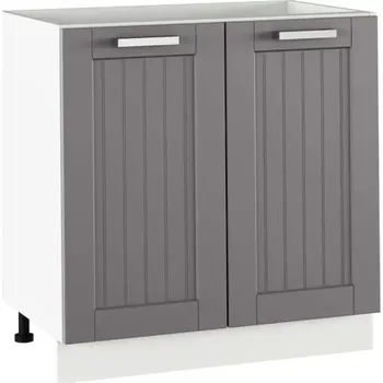 Kuchyňská linka Spodní skříňka JULIA TYP 60 – tmavě šedá/bílá - SLEVA 3% s kodem radost25