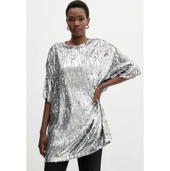 Dámské tričko Tričko Aniye By dámské, stříbrná barva, 181468 SLV, vel. M