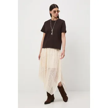 Dámská sukně Sukně Medicine béžová barva, maxi, áčková RW25-SDD406 02X, vel. XL