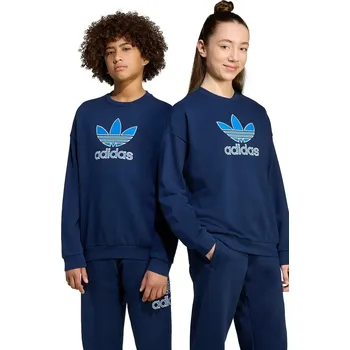 Chlapecká mikina Dětská mikina adidas Originals JV8572 námořnická modř 59X, vel. 140