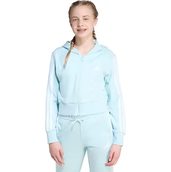 Chlapecká mikina Dětská mikina adidas tyrkysová barva, s kapucí, s aplikací, JY4984 06X, vel. 128
